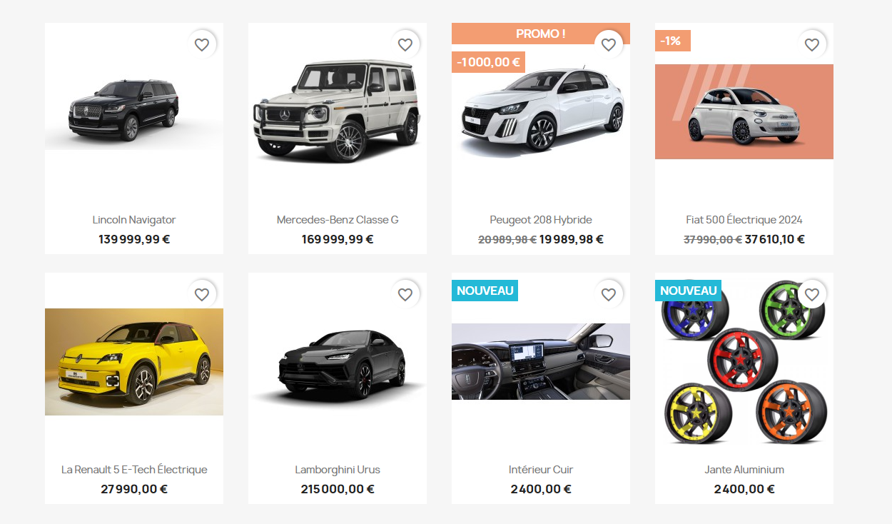 Détail du catalogue produits 3